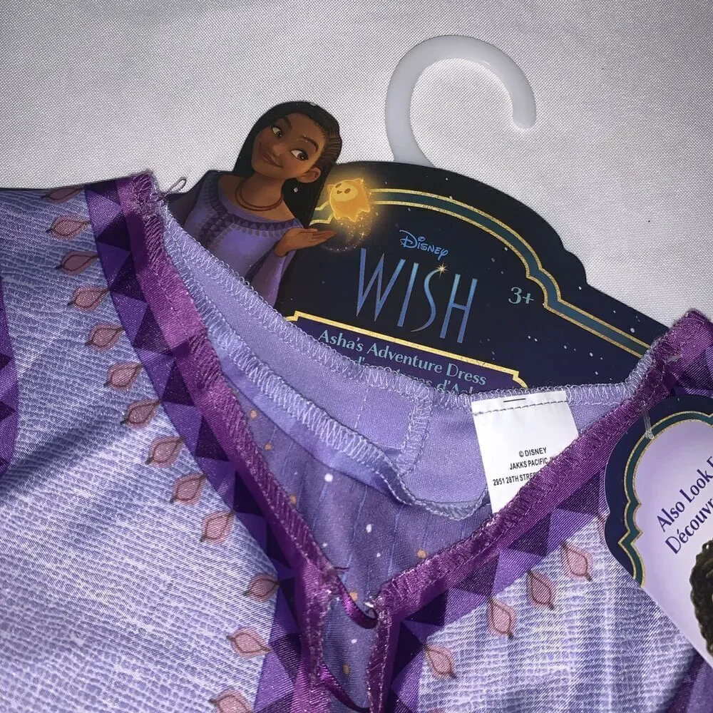 NWT Disney Wish Movie Asha’s Adventure Costume Dress Child Size Small 4-6x